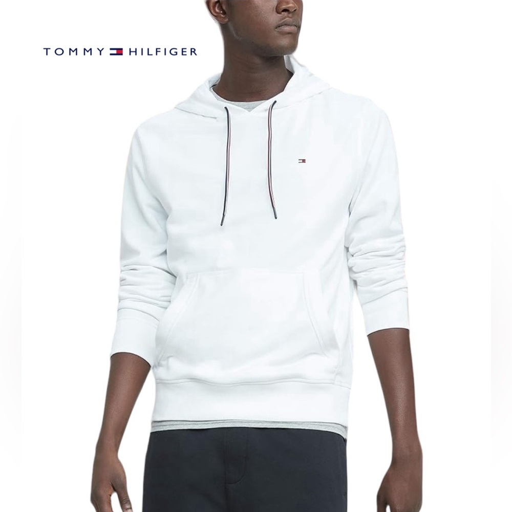 Tommy Hilfiger EUC Men’s Hooded Sweatshirt White XXL